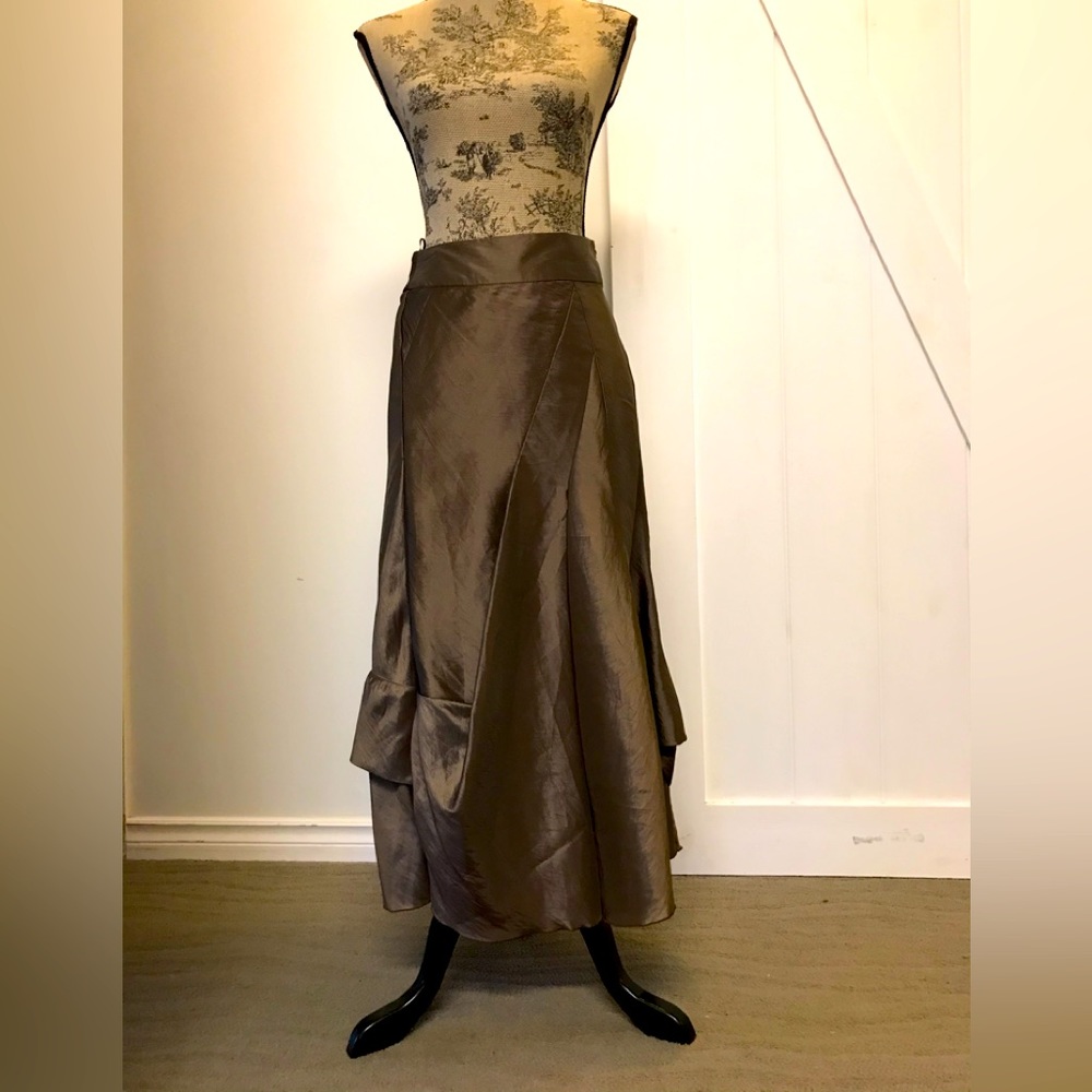 Bronze draped skirt from Sandwich
